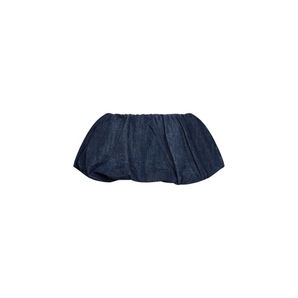 Diesel Women Blue Denim Balloon Mini Skirt